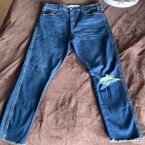 womans levi strauss skinny high rise, size 14 W32